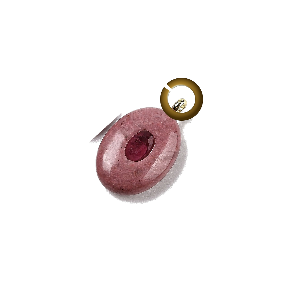 ENS-STN001-RHO charm with jump ring