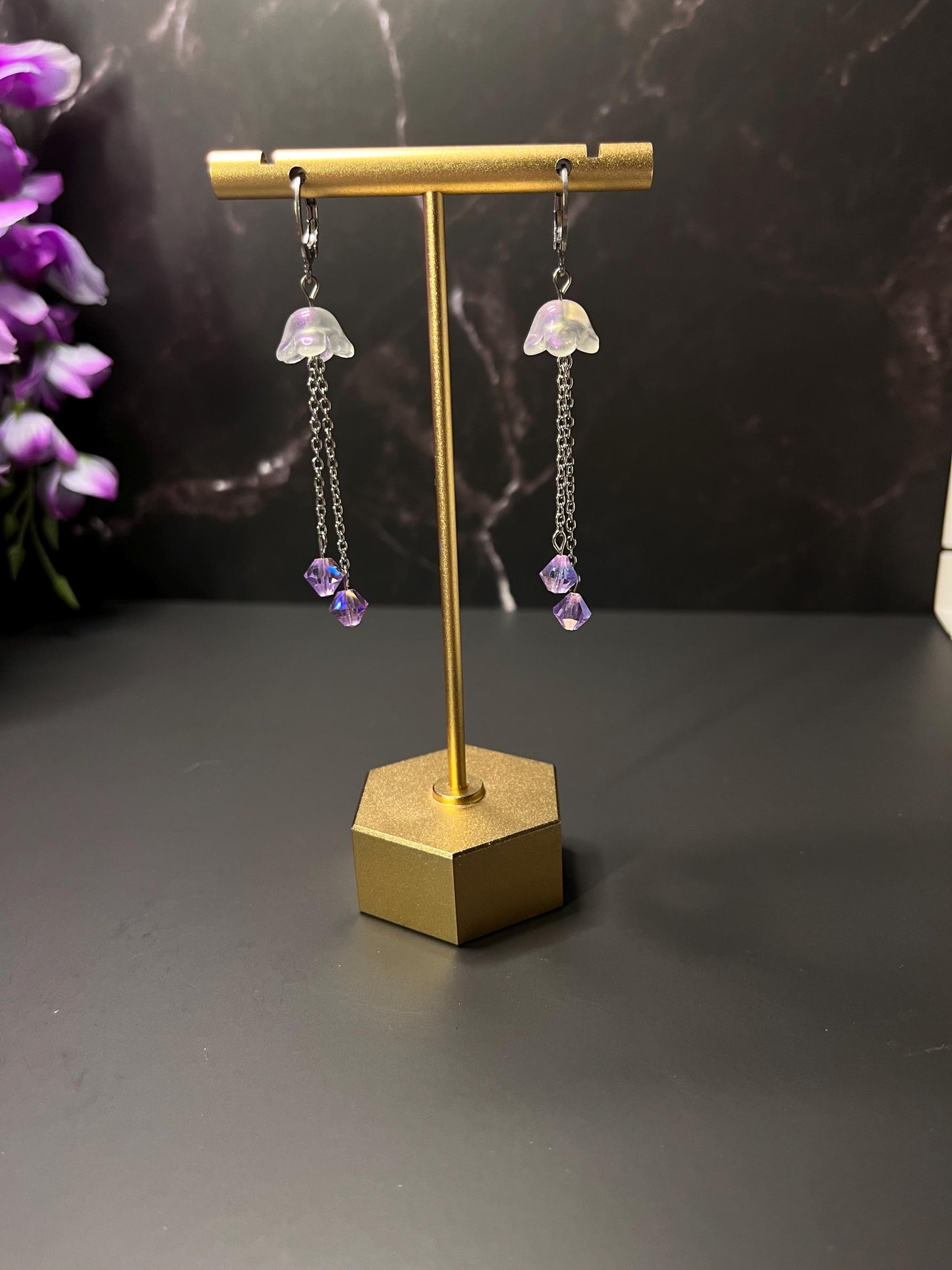 Custom Color Jellyfish Dangle Earrings | Silver or Gold Hardware | Ocean Jellyfish Lightweight Earrings | Dainty Cute Earrings for Women |