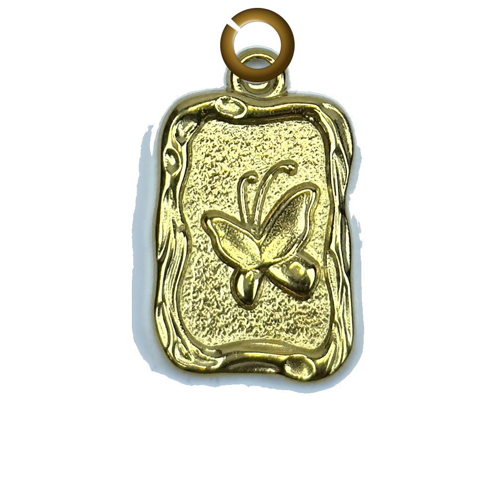 Butterfly Tag Charm charm with jump ring