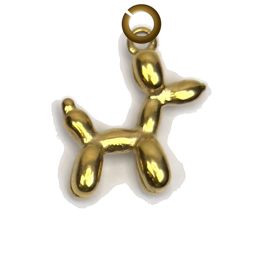 Balloon Dog Charm charm with jump ring