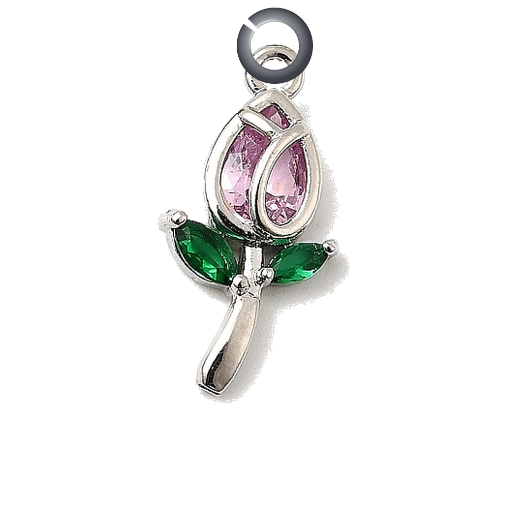 ENS-FLR002 charm with jump ring