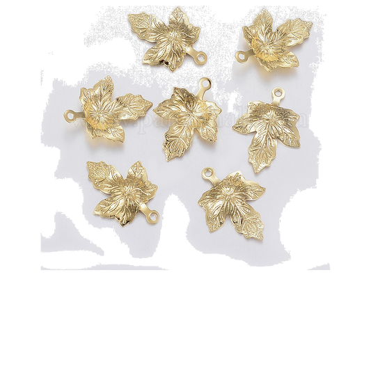 Charm - Maple Leaf Charm - Golden
