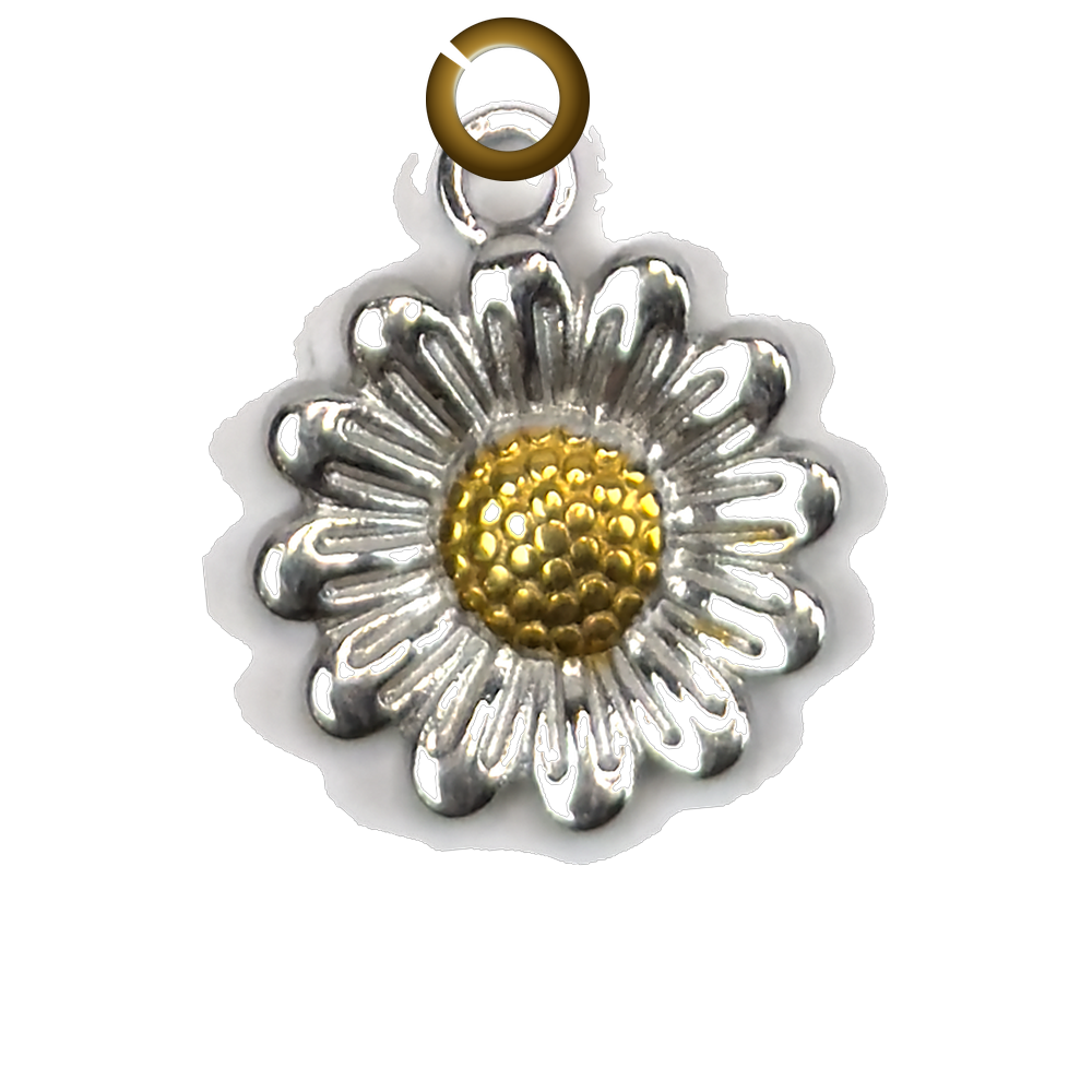 Sunflower Charm charm with jump ring