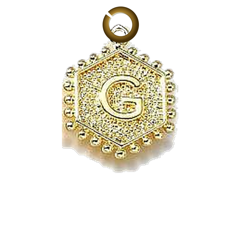 ENS-LTR001-G charm with jump ring