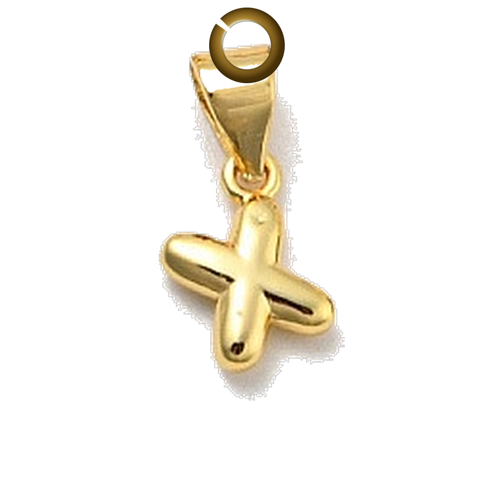ENS-LTR006-X charm with jump ring
