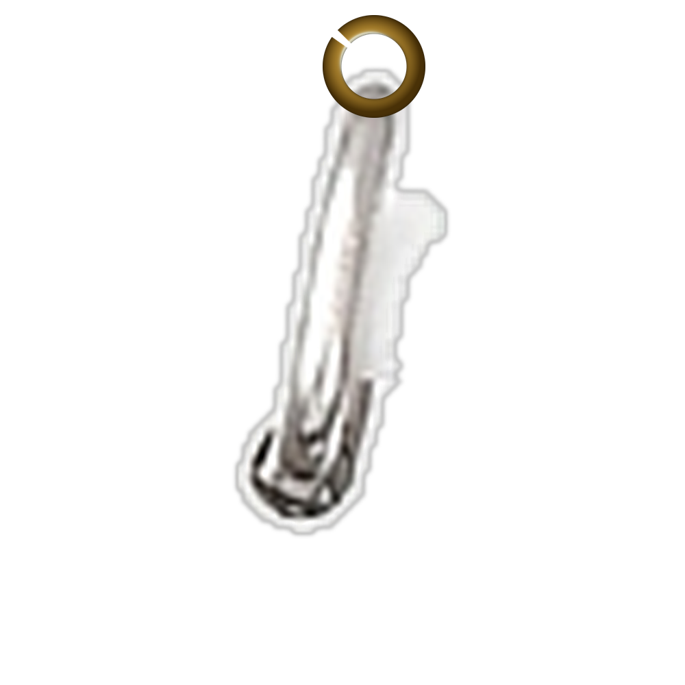 Rectangle Letter Charm - J charm with jump ring