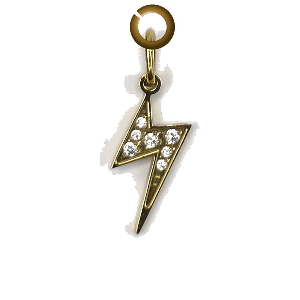 Lightning Bolt Charm charm with jump ring