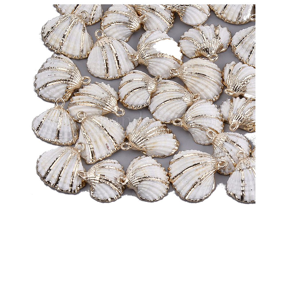 Charm - Electroplate Sea Shell Charm - Seashell