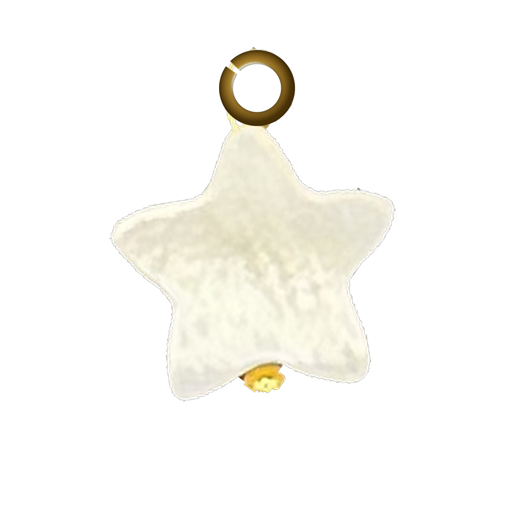 Mother of Pearl Star Charm - Gold charm with jump ring