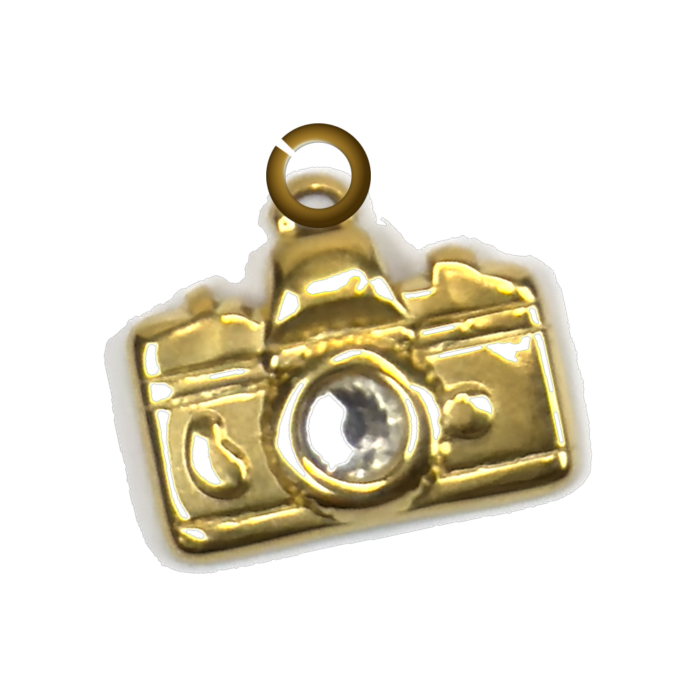 Camera Charm charm with jump ring
