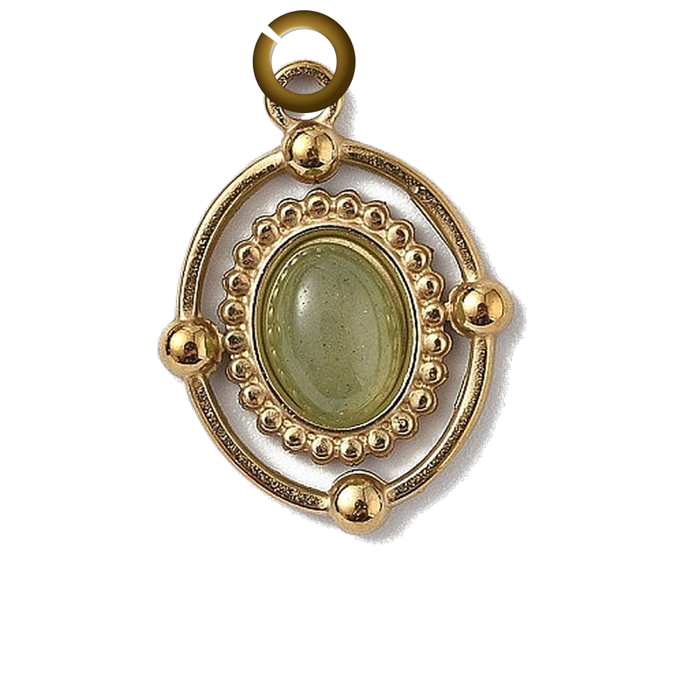 ENS-STN036-GRE charm with jump ring