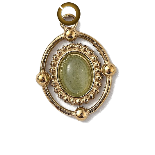 ENS-STN036-GRE charm with jump ring