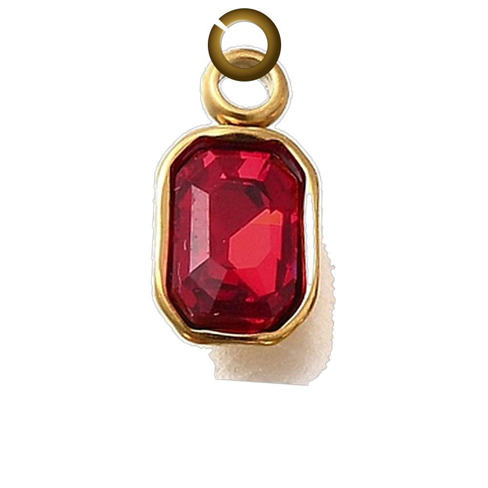 ENS-STN038-RUB charm with jump ring