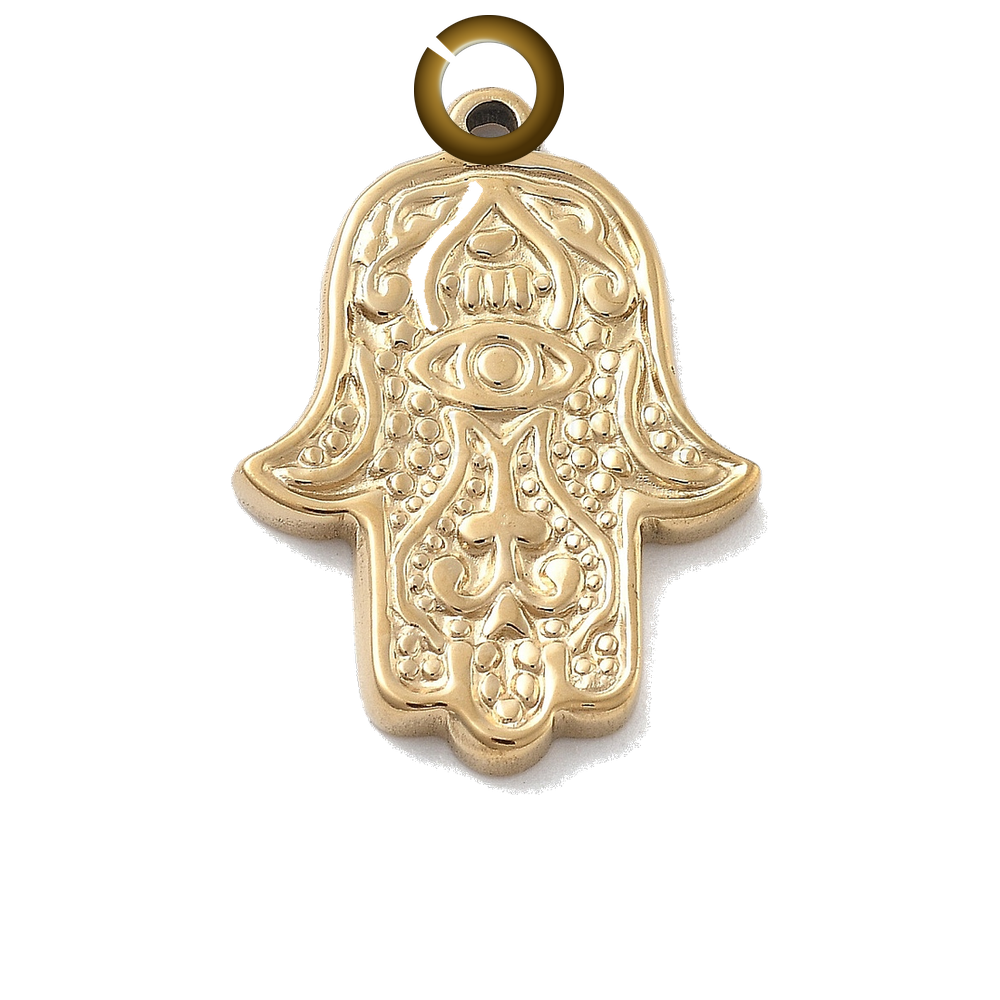 ENS-SYM002-GOL charm with jump ring