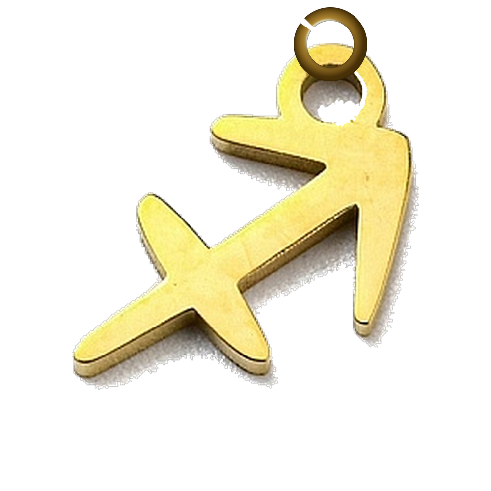 ENS-SYM003-SAG charm with jump ring