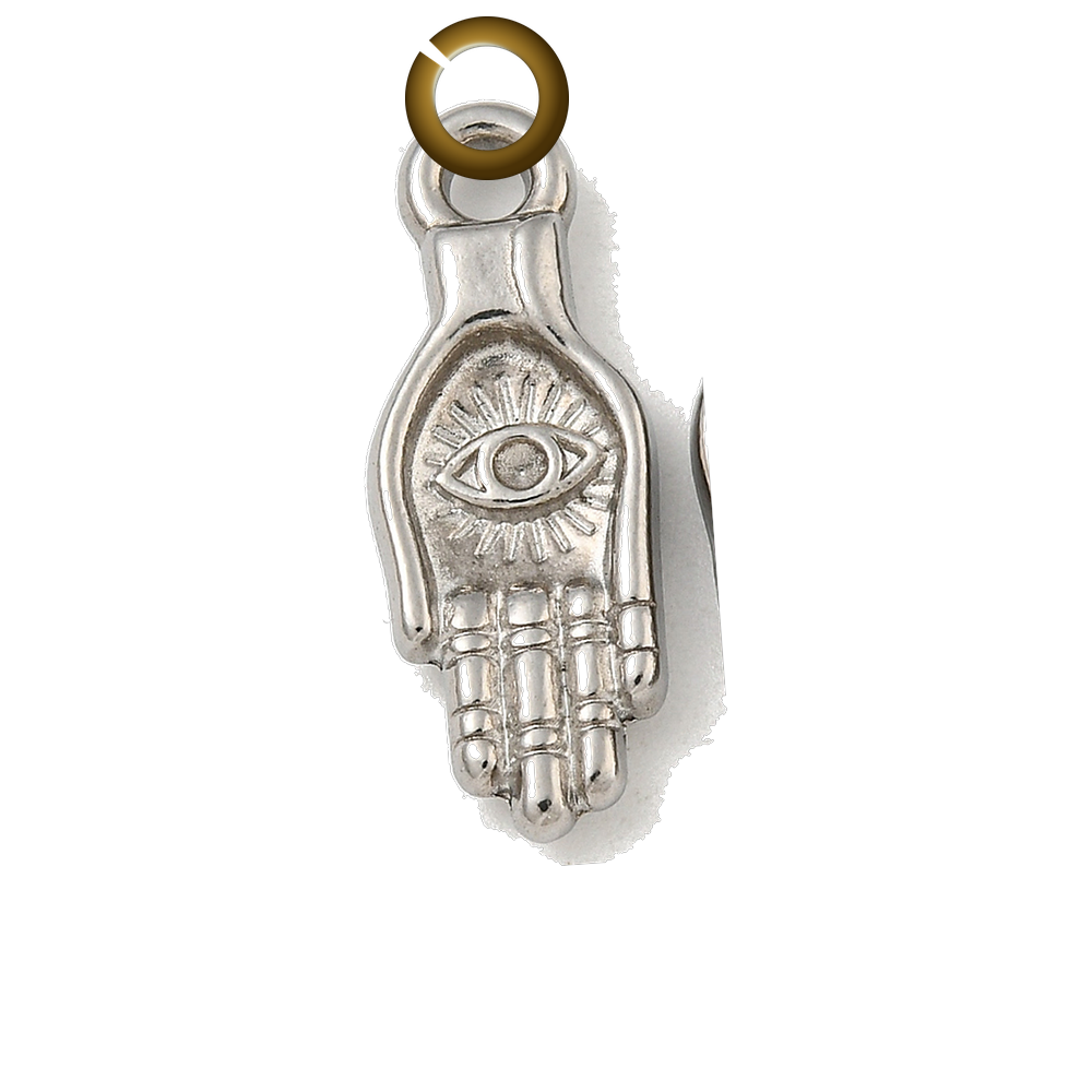 Hamsa Evil Eye Charm charm with jump ring