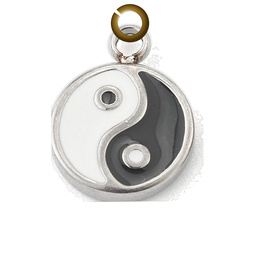 Yin Yang Charm charm with jump ring
