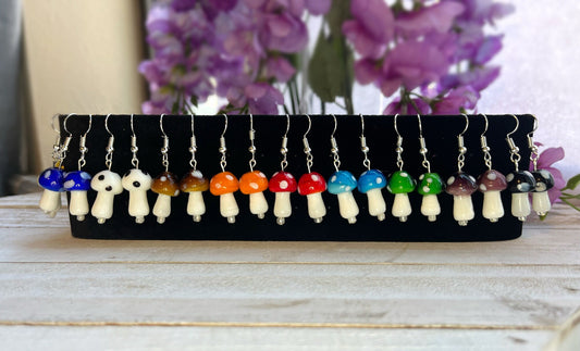 Mushroom Earrings | Y2K Trendy Mushroom Earrings | Minimalistic Earrings | Nature Plants Mushrooms | Plant Lovers | Colorful Mushrooms