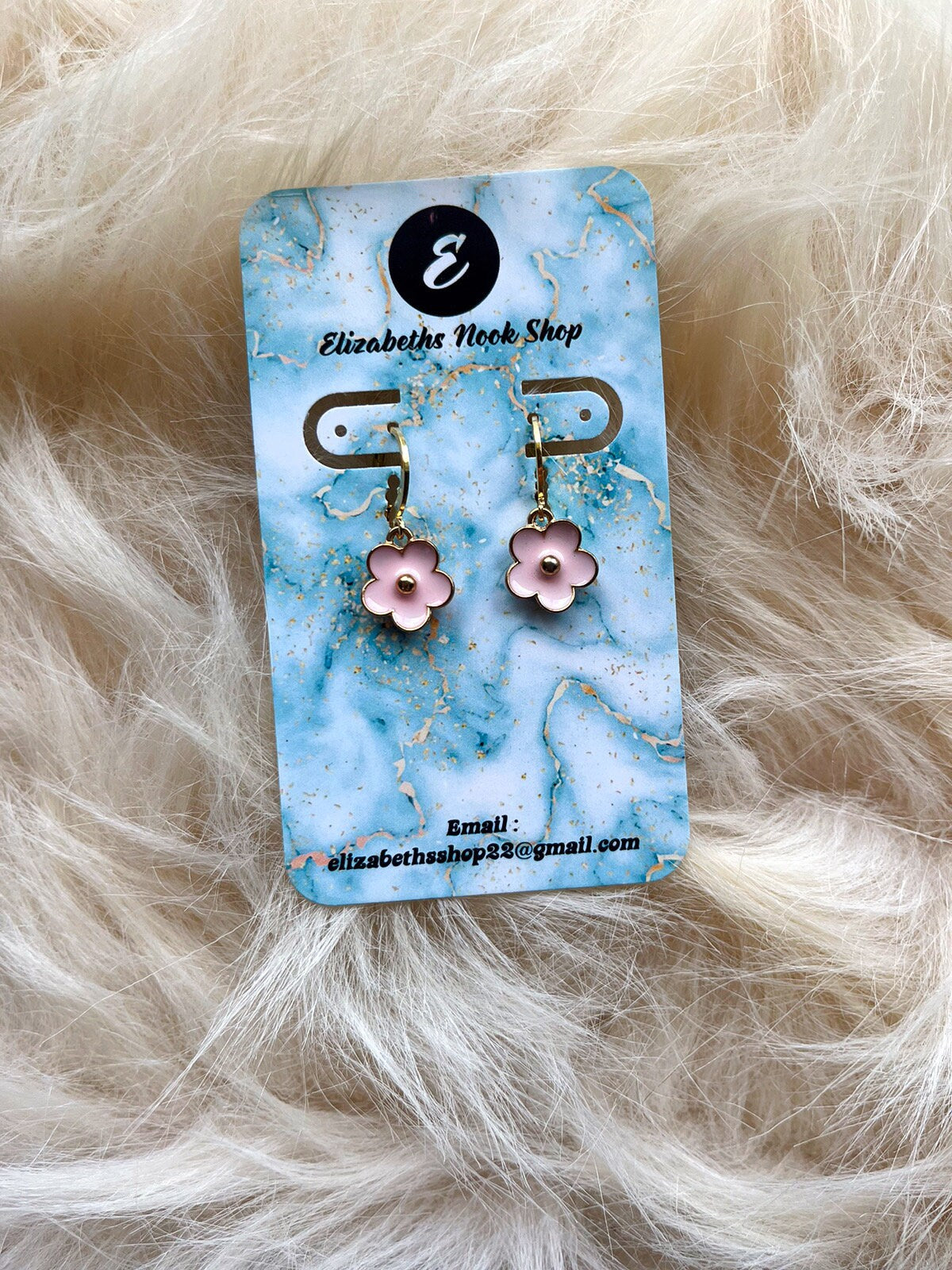 Mini Flower Huggie Hoop Earrings | Dainty Flower Earrings | Gold Minimalist Huggies | Stackable Small Earrings for Women | Colorful Flowers