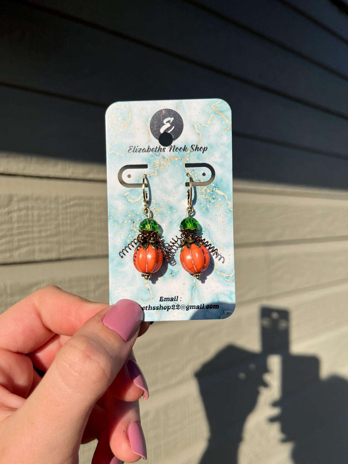Fall Pumpkin Huggies | Fall Doily Pumpkin Earrings | Gold Jewelry | Autumn Fall Cottage Core Jewelry | Earrings for Women | Lightweight |