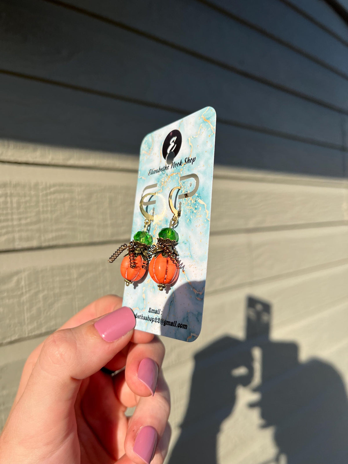 Fall Pumpkin Huggies | Fall Doily Pumpkin Earrings | Gold Jewelry | Autumn Fall Cottage Core Jewelry | Earrings for Women | Lightweight |