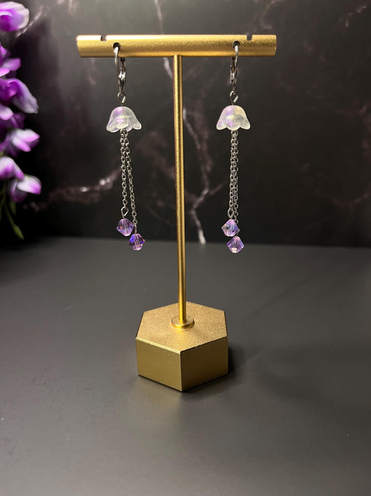 Custom Color Jellyfish Dangle Earrings | Silver or Gold Hardware | Ocean Jellyfish Lightweight Earrings | Dainty Cute Earrings for Women |