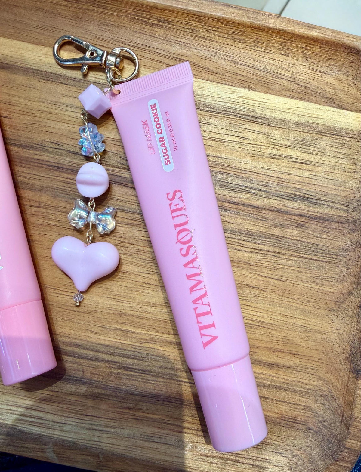 Lipgloss W/ Charms | Vitamasques Lipgloss W/ Charms | Party Favors | Bridesmaid Gifts | Gifts for Girls | Lippie Charms | Stocking Stuffer |