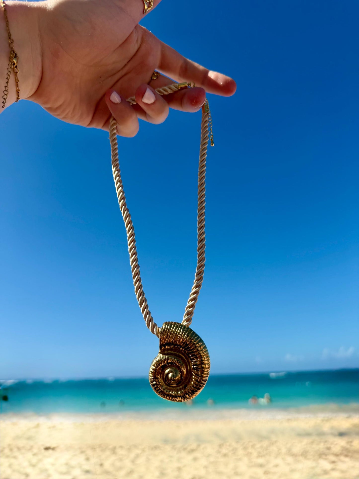 The Nautilus Necklace | Stainless Steel Water Resistant Necklace | Summer Beach Ocean Necklace |