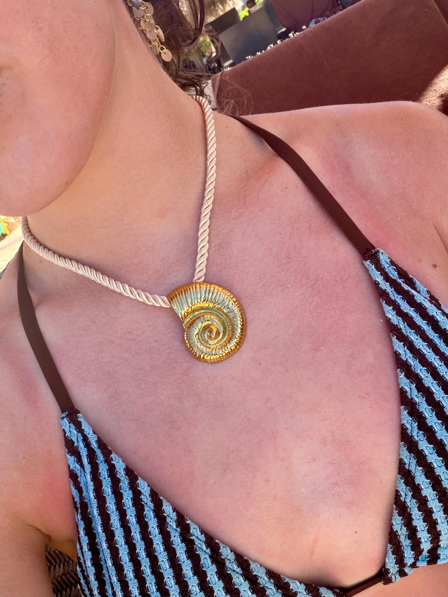 The Nautilus Necklace | Stainless Steel Water Resistant Necklace | Summer Beach Ocean Necklace |