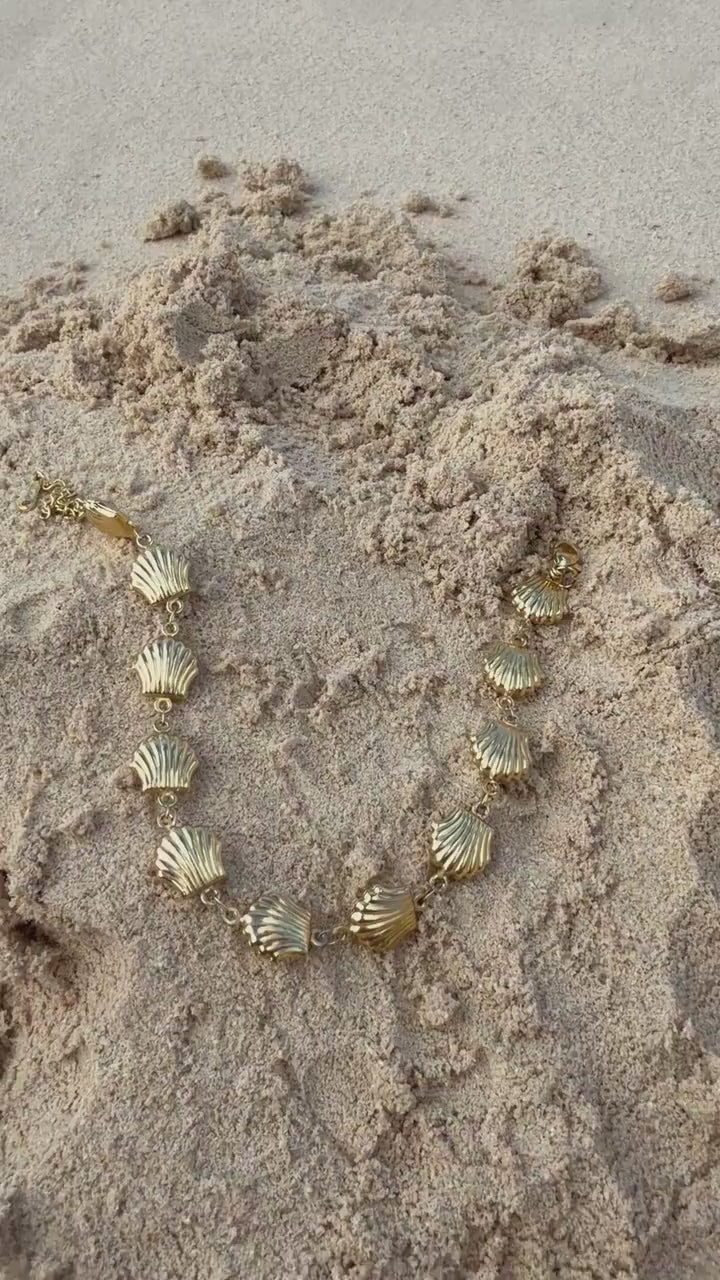 Golden Shore Bracelet | Stainless Steel Water Resistant | Summer Beach Ocean Bracelet |